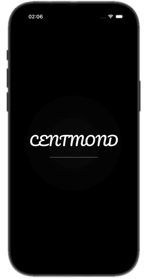 CENTMOND splash screen